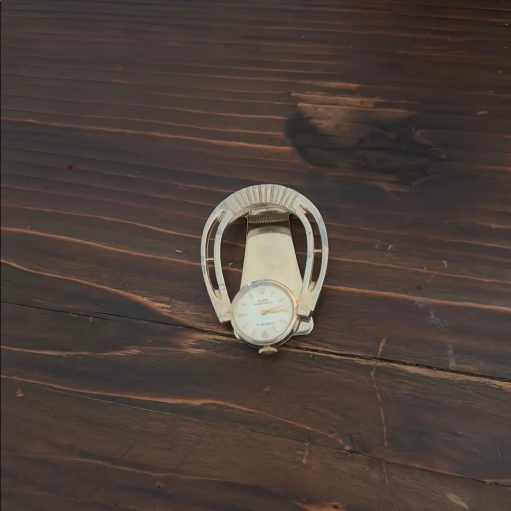 1950 base metal Watch Clip with Unique Design